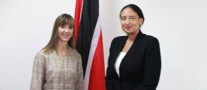 Reunión de la viceministra de relación exteriores y la subsecretaria de Trinidad y Tobago 