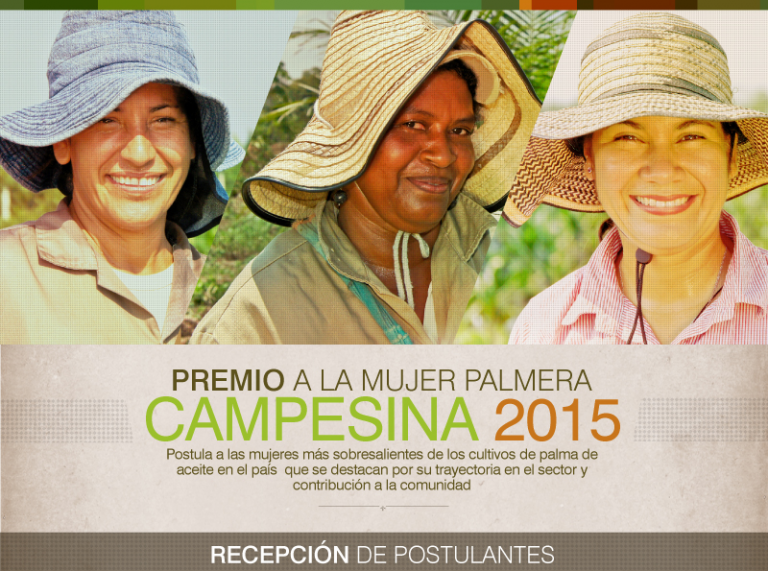 Premio Mujer Palmera Campesina 2015, abre convocatoria