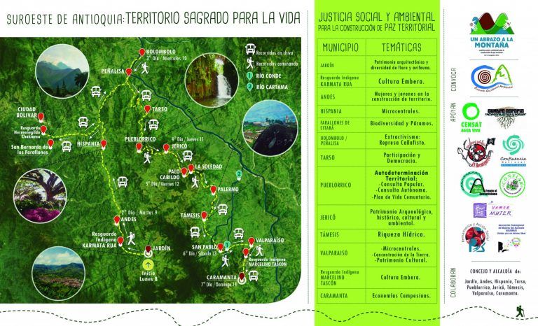 ‘Un abrazo a la montaña’ para proteger el suroeste antioqueño