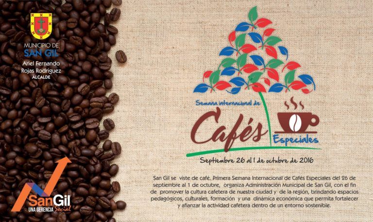 San Gil celebra la primera Semana Internacional de Cafés Especiales