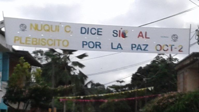 Elecciones en paz con una palabra dominante en el Chocó: Sí