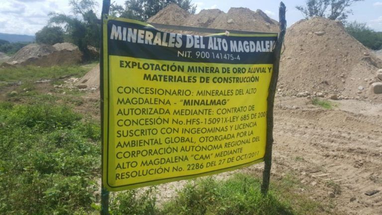Actividades mineras son suspendidas en el Huila