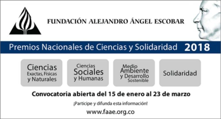 Comunidad científica podrá participar en los Premios Alejandro Ángel Escobar 2018