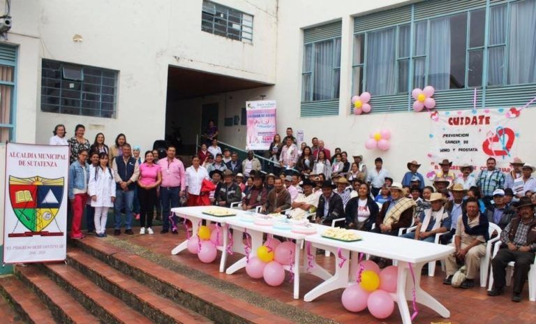 Jornada de prevención contra el cáncer de seno y próstata en Sutatenza