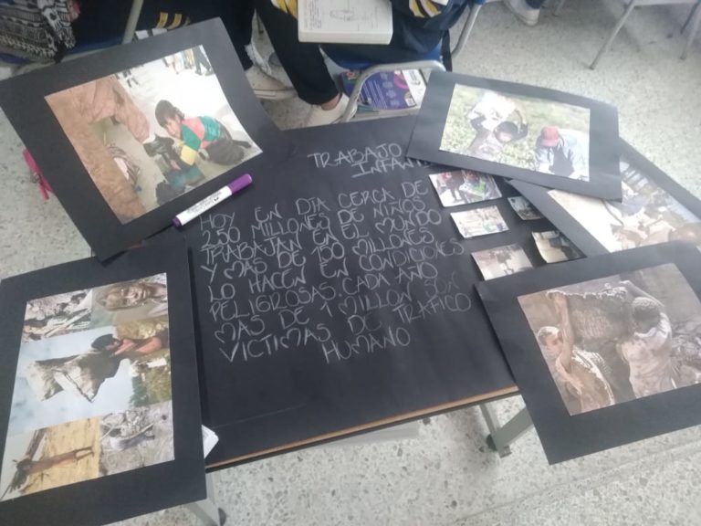 Desde los valores cívicos y democráticos se combate el trabajo infantil