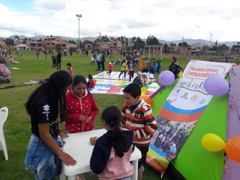 Ubaté llevó los valores cívicos democráticos al parque