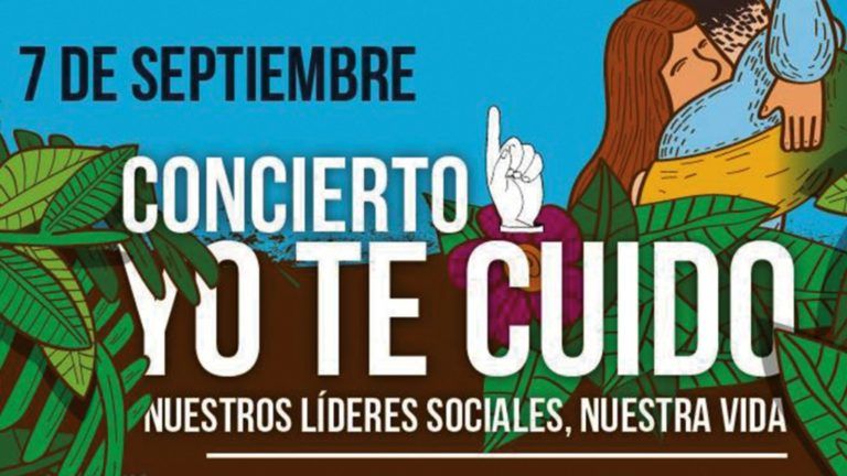 ‘Yo Te Cuido’: un concierto por la protección de lideres sociales de Colombia