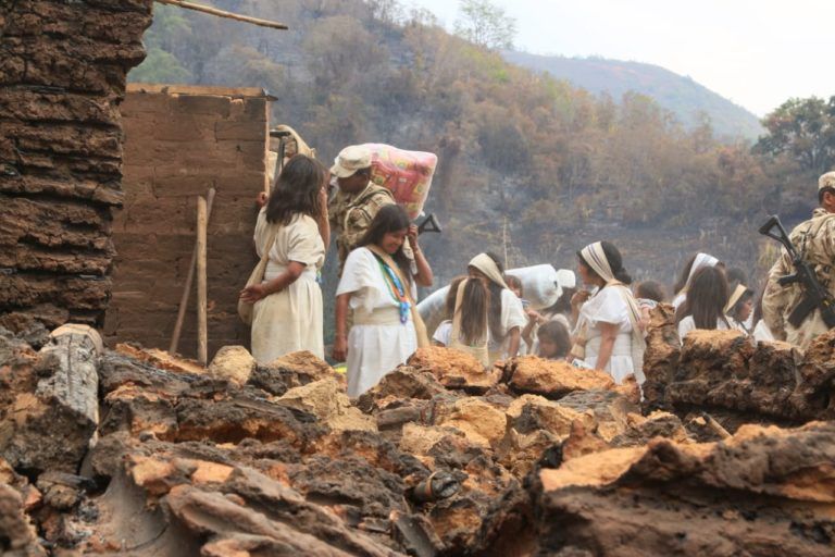Pueblo indígena Arhuaco es afectado por incendio forestal