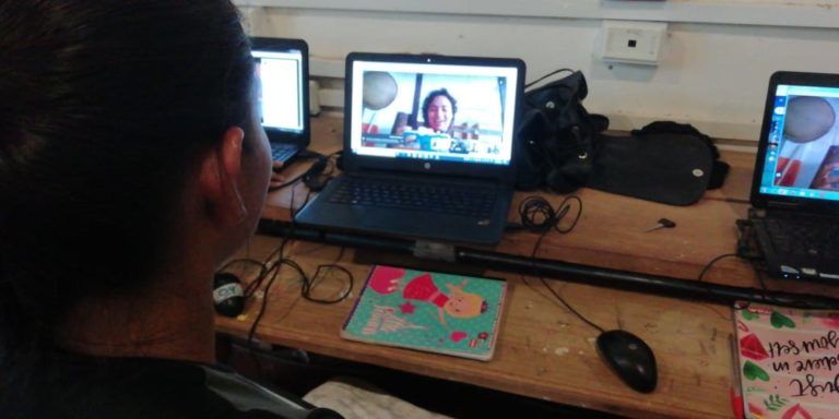 Así fue la primera clase virtual en La Chipa, Caquetá  en época de pandemia