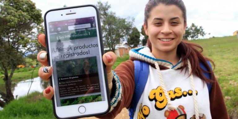 Compra y venta por internet de productos del campo colombiano