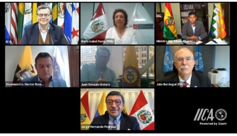 Países de la Comunidad Andina impulsarán Agenda Agropecuaria