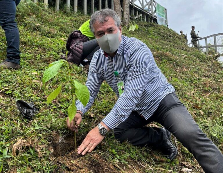 Feria Bioexpo compensa su huella de carbono con siembra en Guatapé