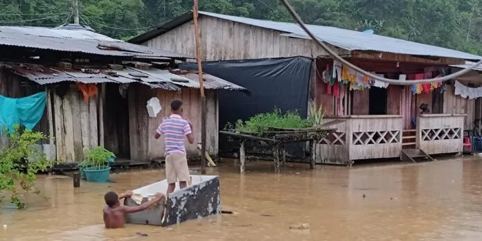 Foto: Inundaciones en Medio y Alto Baudó en Chocó Foto: El Tiempo